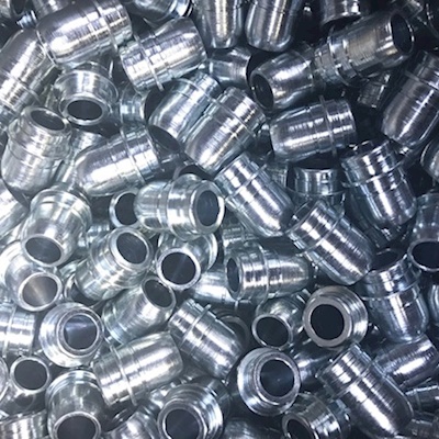 Aluminium radiator collector fasteners